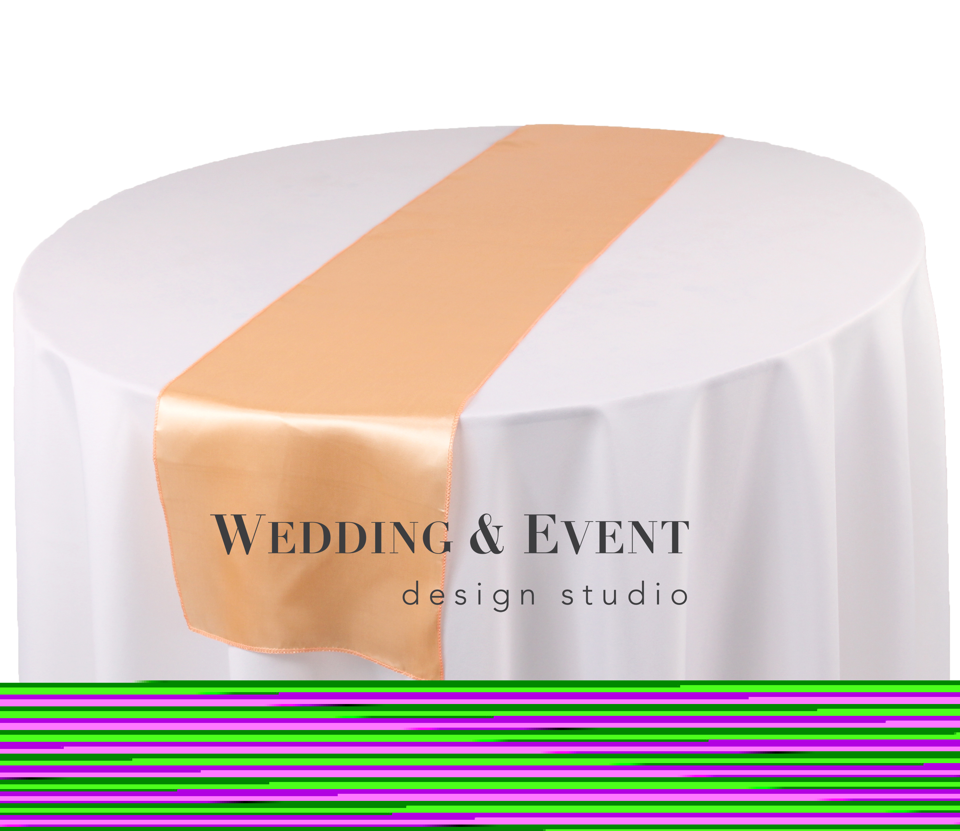 | Online-Mietportal | Studio von & Event Tischläufer Design apricot Tischläufer, Das Wedding weds4rent -