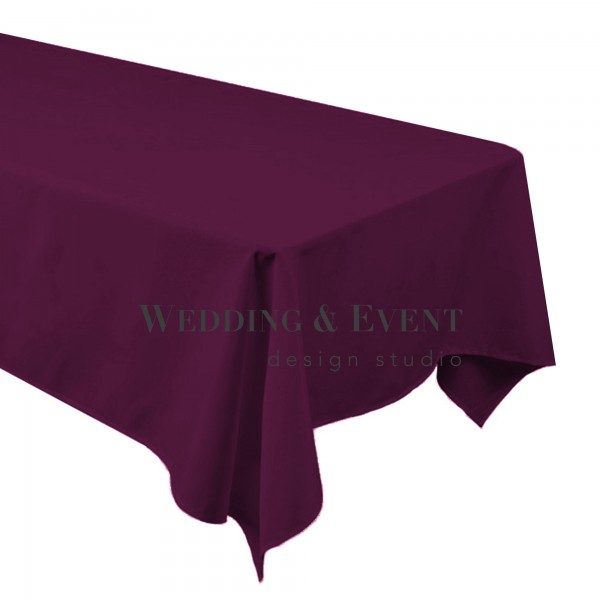 Tischdecke 130 x 220cm, aubergine