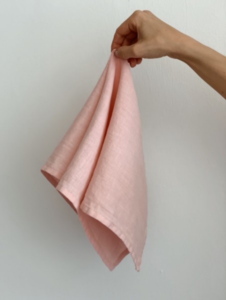Leinen-Serviette "MARY ROSÉ", 50x50cm