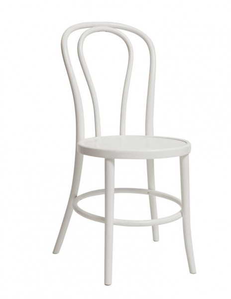 Stuhl "BENTON", weiss inkl. Sitzkissen