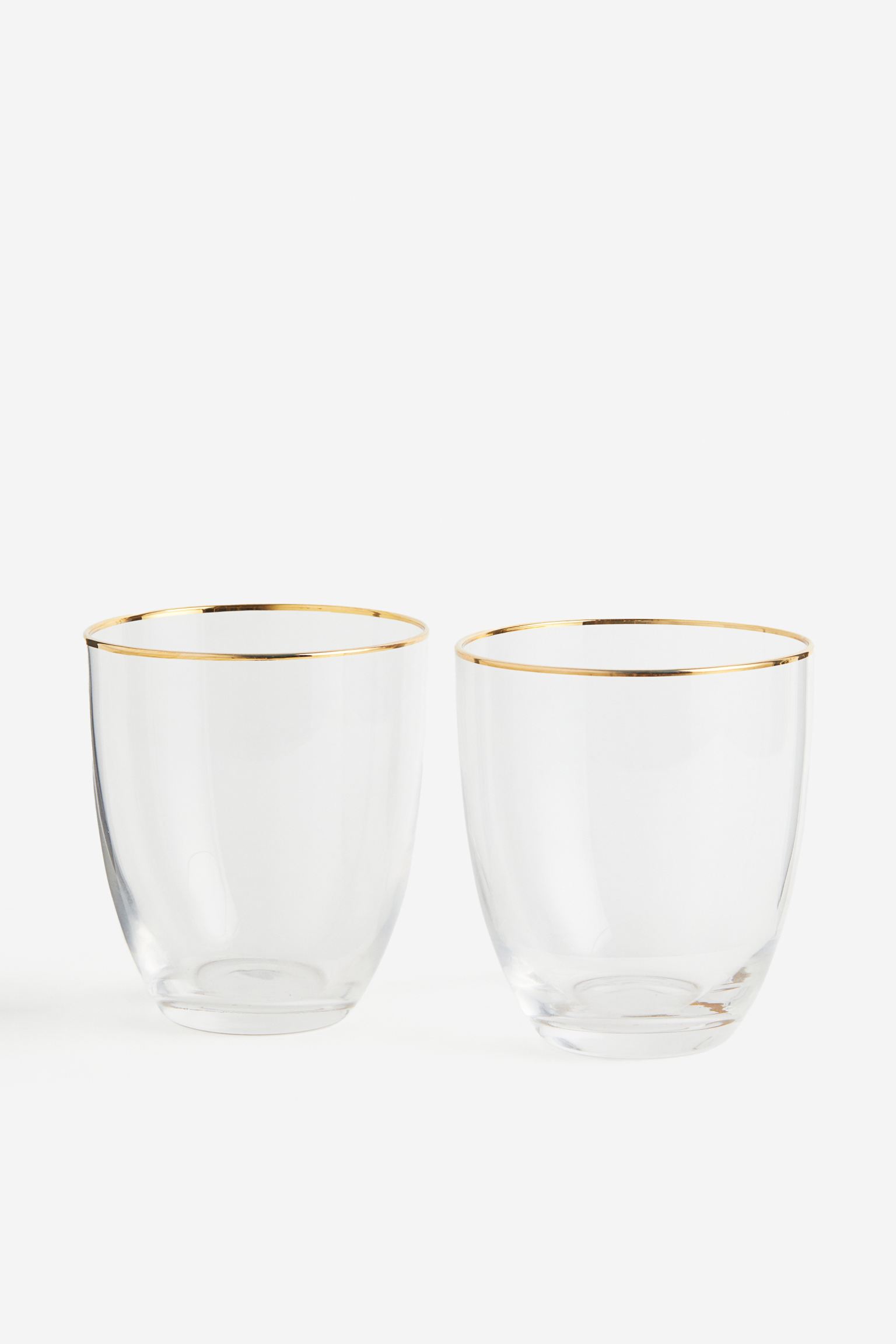 Wasserglas mit Goldrand | Gläser | Hochzeitsdeko & Eventverleih online